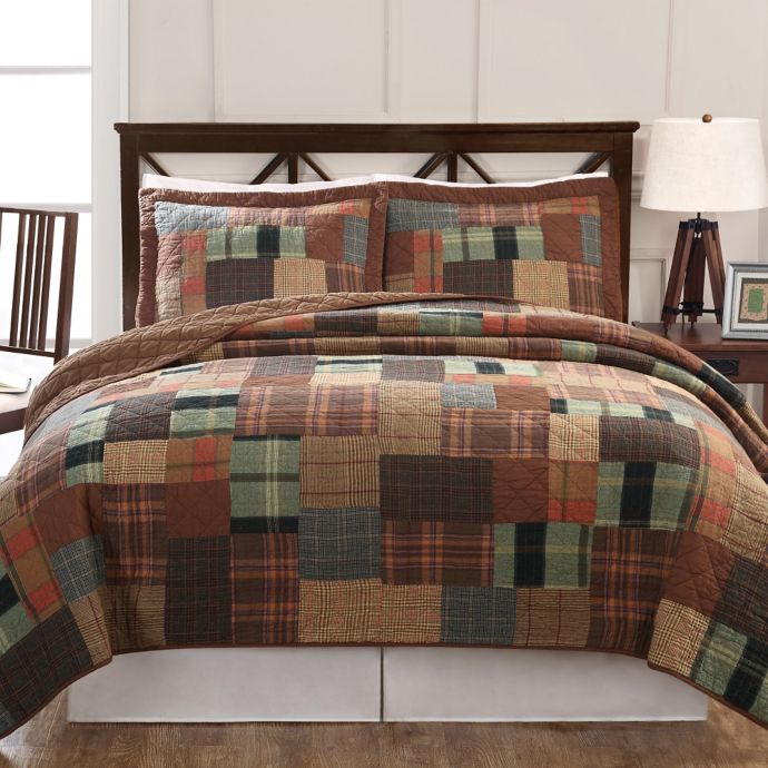 Jewel Tone Plaid Reversible Quilt Set Bed Bath Beyond