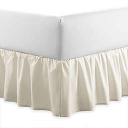 Laura Ashley® Ruffle King Bed Skirt in Light Beige