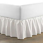 Alternate image 1 for Laura Ashley&reg; Ruffle Queen Bed Skirt in White