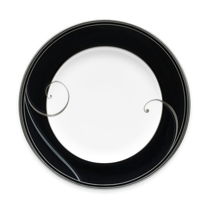 noritake platinum wave bread butter plat