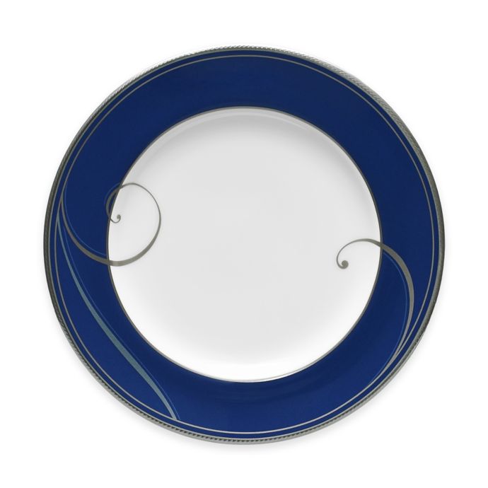noritake platinum wave bread butter plat