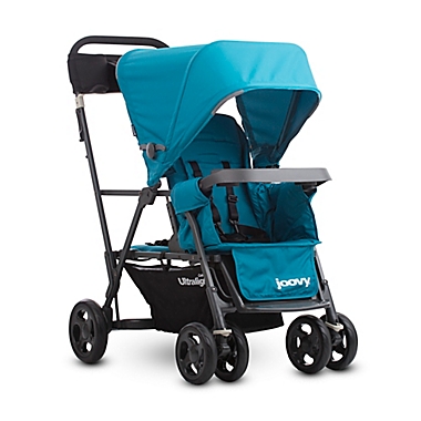 Joovy&reg; Caboose Ultralight Graphite Stand-On Tandem Stroller in Turquoise. View a larger version of this product image.