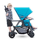 Alternate image 2 for Joovy&reg; Caboose Ultralight Graphite Stand-On Tandem Stroller in Turquoise