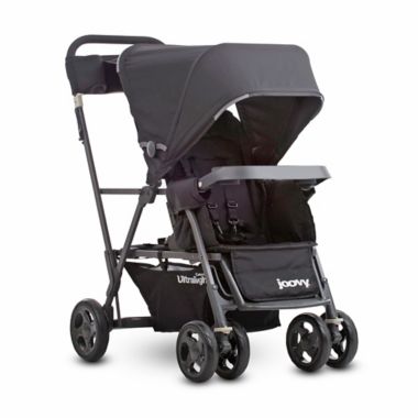 Joovy&reg; Caboose Ultralight Graphite Stand-On Tandem Stroller in Black. View a larger version of this product image.