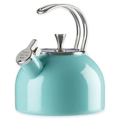 turquoise tea kettle