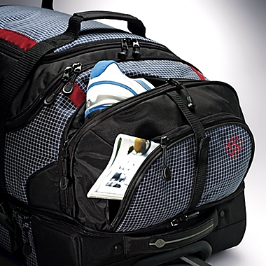 Samsonite&reg; Ripstop Rolling Duffle in Blue. View a larger version of this product image.