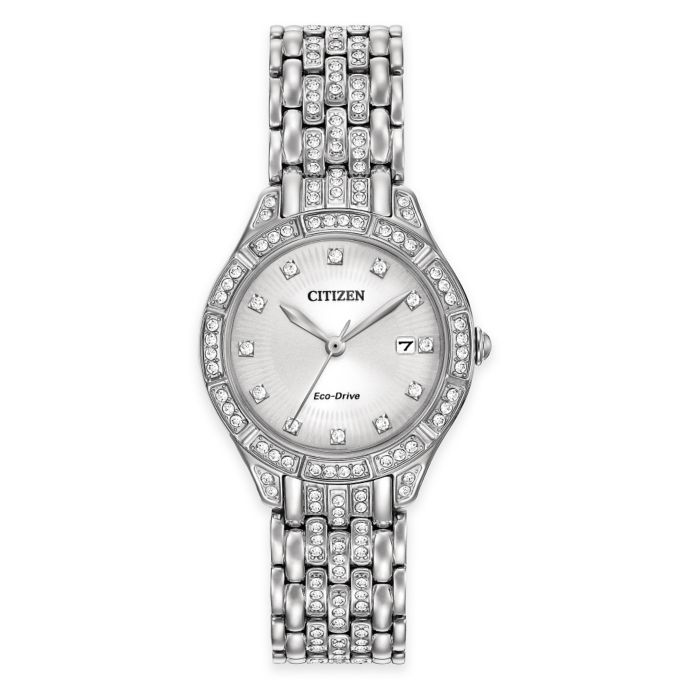 citizen ladies watch with swarovski crystals