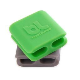 6-Pack CableDrop Mini Cable Holders in Green and Grey