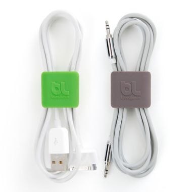6-Pack CableDrop Mini Cable Holders in Green and Grey. View a larger version of this product image.