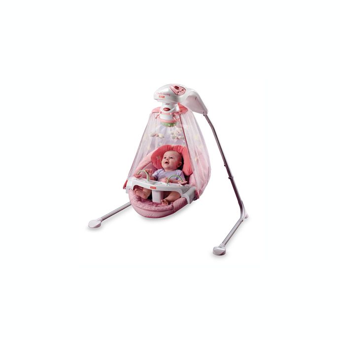 Fisher Price Butterfly Garden Papasan Cradle Swing