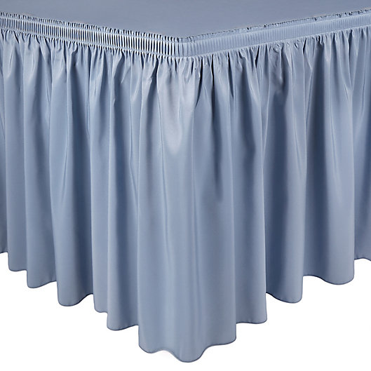 Alternate image 1 for Shirred Polyester Table Skirt