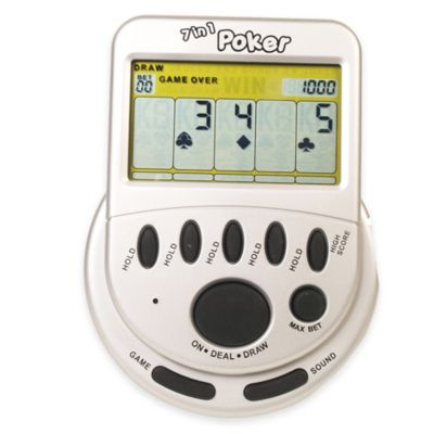 handheld electronic poker game