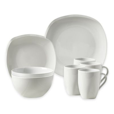 Tabletops Unlimited&reg; Logan 16-Piece Dinnerware Set in White