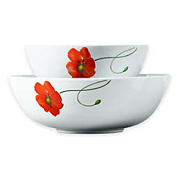 Tabletops Gallery® Poppy 2-Piece Serving Bowl Set
