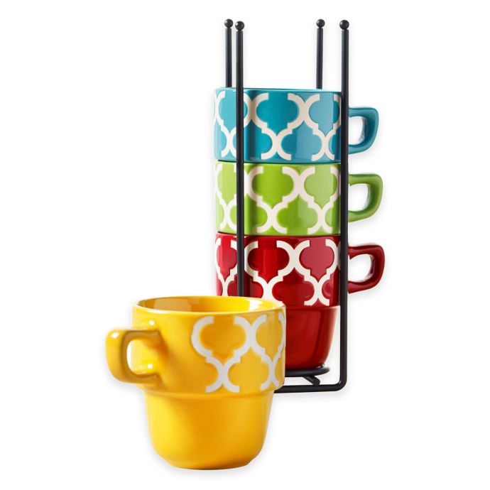small stacking mugs