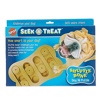 Spot Sneak A Treat&trade; Shuffle Bone&trade; Pet Toy IQ Puzzle in Wood. View a larger version of this product image.