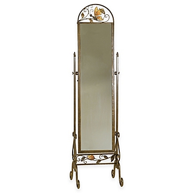 19-Inch x 71.5-Inch Butterfly Cheval Floor Mirror. View a larger version of this product image.