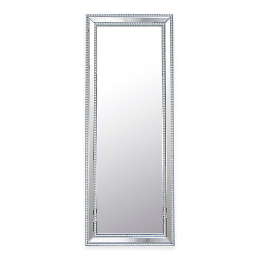 Alternate image 1 for Abbyson Living® Venice Rectangular Studded Leaning Floor Mirror in Silver