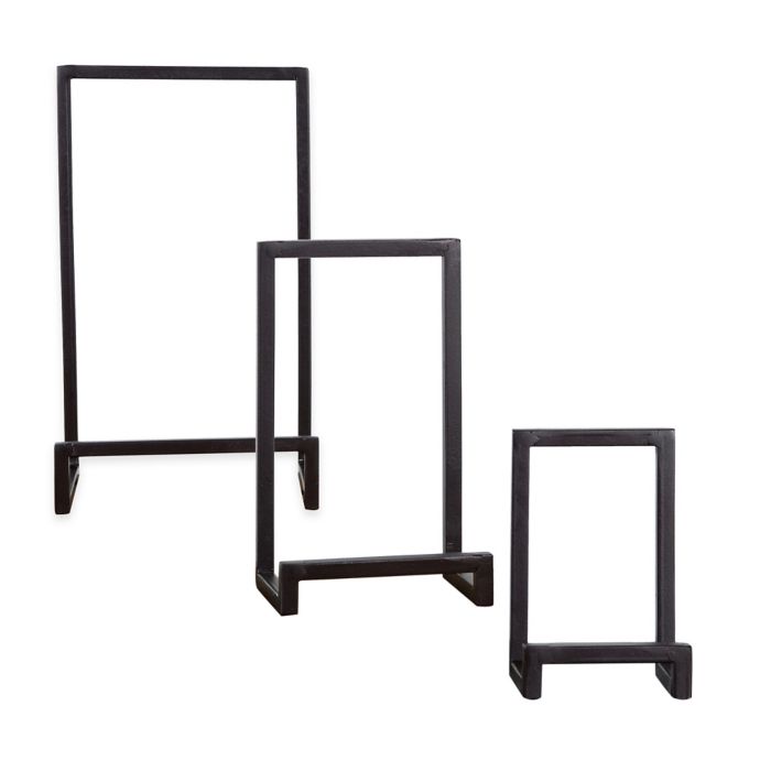 San Miguel Tribeca Metal Easel in Dark Brown Bed Bath and Beyond Canada