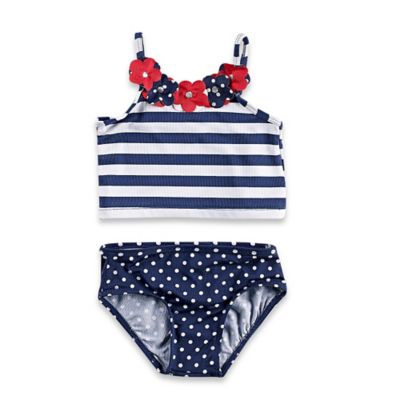 red white blue swim