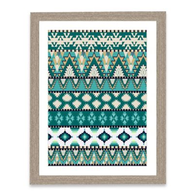 Tapestry Pattern II 18-Inch x 22-Inch Framed Art Print