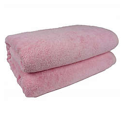 Classic Turkish Towels Royal Jumbo 40-Inch x 80-Inch Bath Sheet in Pink