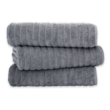 Classic Turkish Towels Turkish Cotton Ribbed Bath Sheets (Set of 3). View a larger version of this product image.