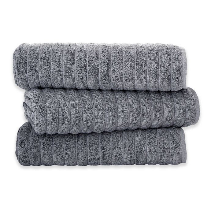 Classic Turkish Towels Turkish Cotton Ribbed Bath Sheets (Set of 3