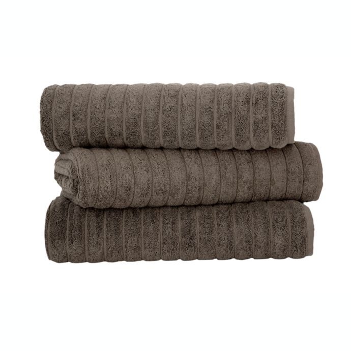 Classic Turkish Towels Turkish Cotton Ribbed Bath Sheets (Set of 3