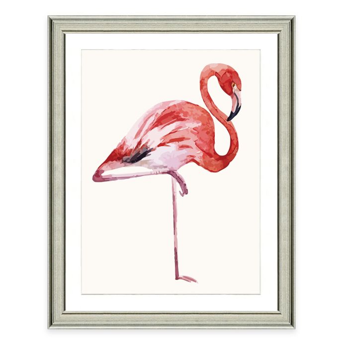 Framed Giclee Watercolor Flamingo Print Wall Art Bed Bath Beyond