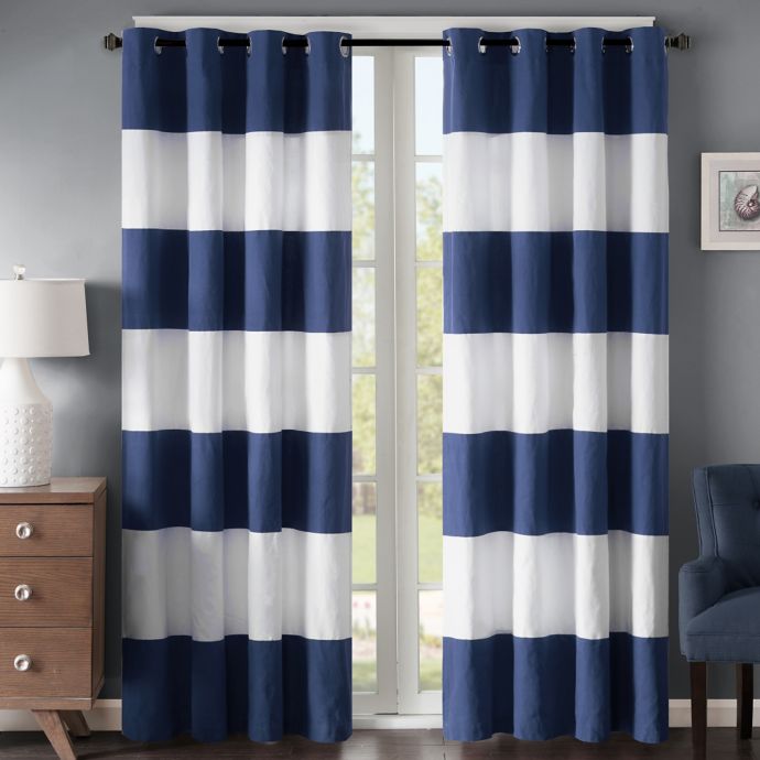 Buy Regency Heights Parker Stripe 63-Inch Grommet Window ...