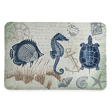 Laural Home&reg; 20&quot; x 30&quot; Seaside Postcard Memory Foam Rug. View a larger version of this product image.