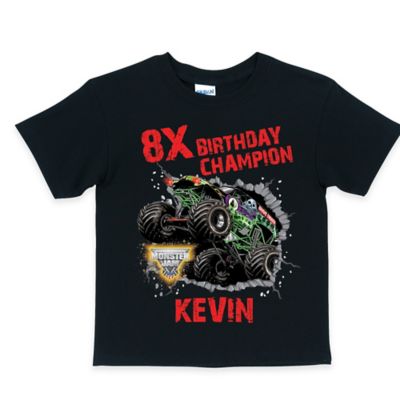 Monster Jam&reg; &quot;Birthday Champion&quot;  T-Shirt in Black