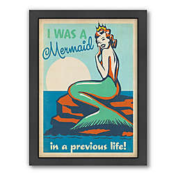 Anderson Design Group Mermaid Queen 27-Inch x 21-Inch Framed Wall Art