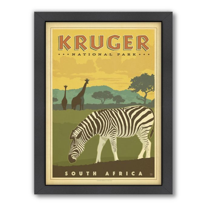 World Travel Kruger National Park South Africa Framed Wall Art by