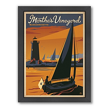 Art & Soul of America&trade; Martha&#39;s Vineyard, Sailboat Framed Wall Art by Anderson Design Group. View a larger version of this product image.