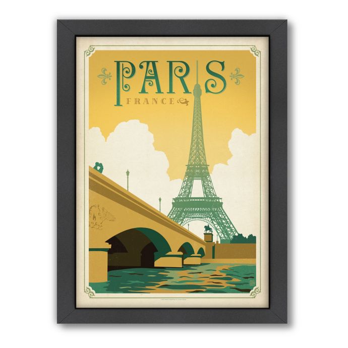 World Travel Paris France Framed Wall Art By Anderson Design Group Bed Bath Beyond