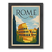 Anderson Design Group World Travel Rome 27-Inch x 21-Inch Framed Wall Art