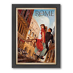 Anderson Design Group Rome by Vespa 27-Inch x 21-Inch Framed Wall Art