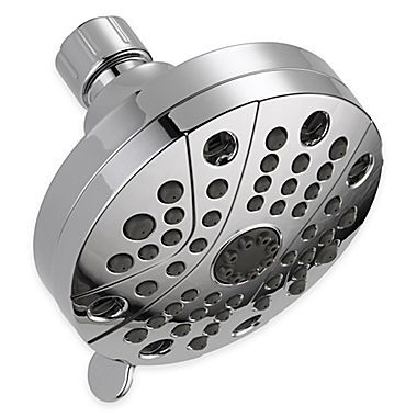 Delta 5 H2Okinetic Hydrafall Showerhead with Dove Deep Moisture Body Wash in Chrome. View a larger version of this product image.