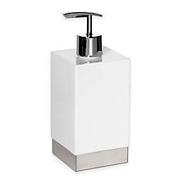Roselli Trading Suites Lotion Dispenser in White/Stainless Steel