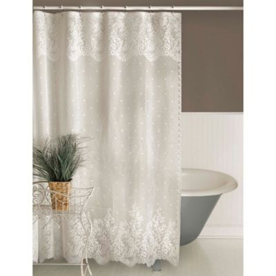 Details about   Fabric Shower Curtain Bathroom Plain White All Size Weighted Hem With Hook Rings 