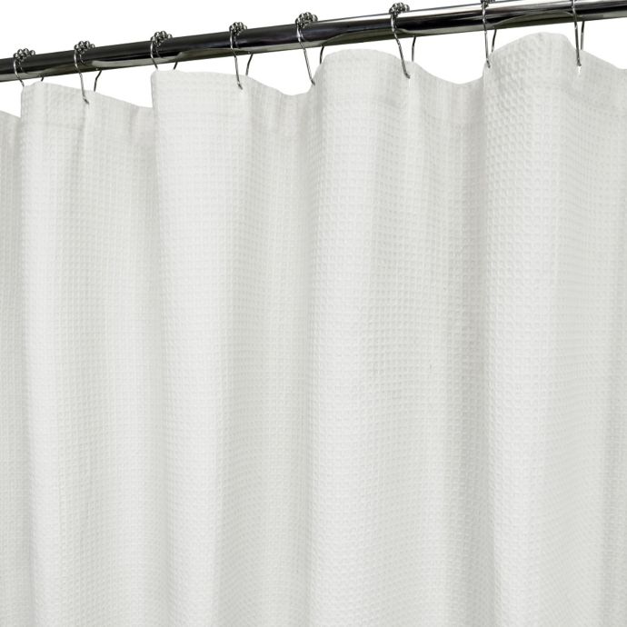 Park B. Smith Organic Spa Shower Curtain in Bright White | Bed Bath ...
