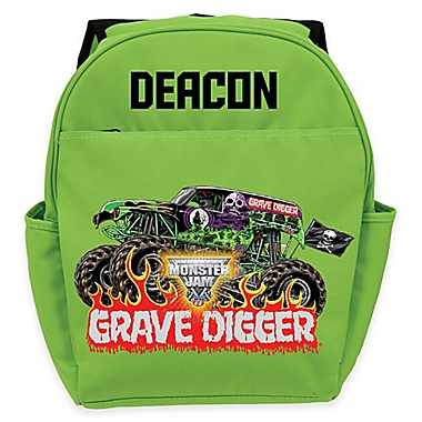 Monster Jam&reg; Grave Digger&reg; Youth Backpack in Green. View a larger version of this product image.