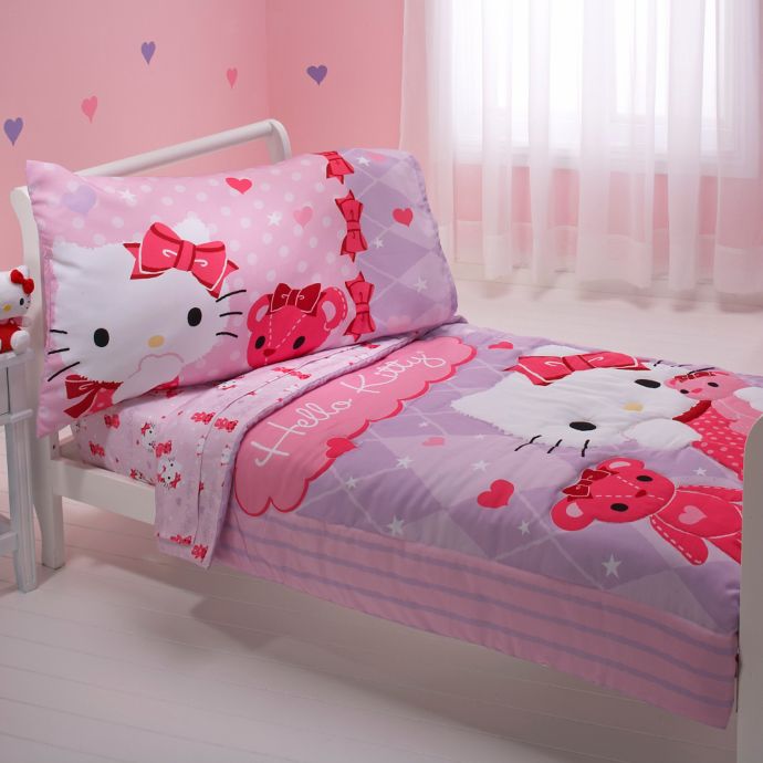 Hello Kitty Friends 4 Piece Toddler Bedding Set Buybuy Baby