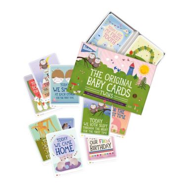 Milestone&trade; Baby Cards For Twins. View a larger version of this product image.