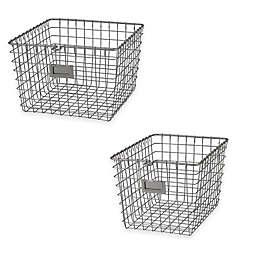 Spectrum® Metal Wire Storage Basket in Satin Nickel