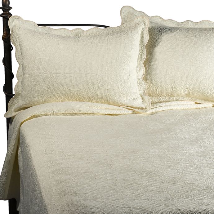 Matelasse Coventry Coverlet Set In Ivory Bed Bath Beyond