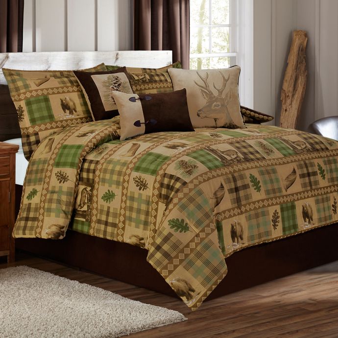 Woodland Comforter Set In Tan Brown Bed Bath Beyond