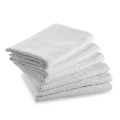 white burp cloths